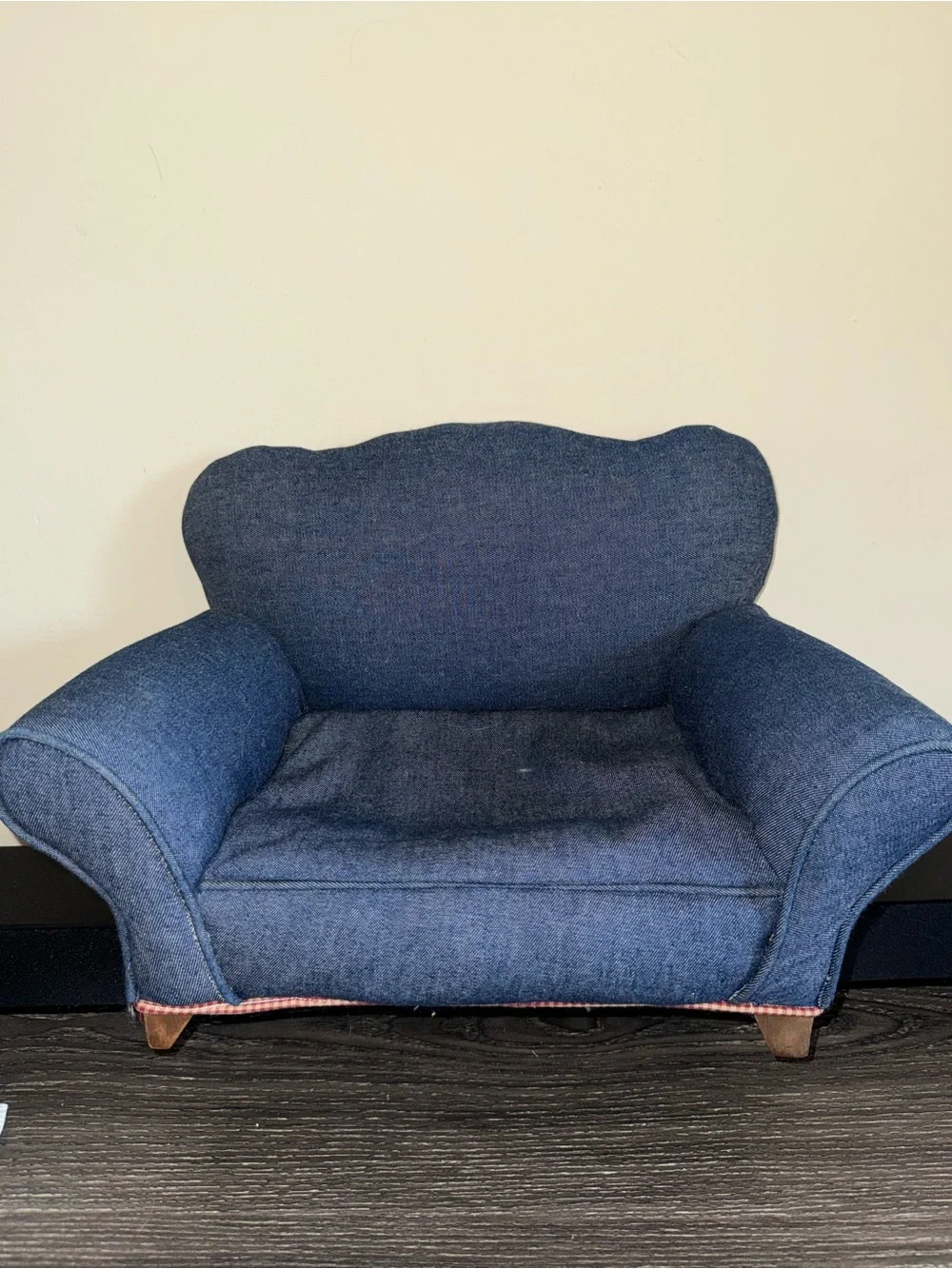 18” doll denim chair